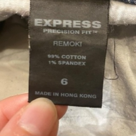 Express Remoki Dark Wash Blue Denim Jeans Women's Size 6 Sraight Leg Classic EUC - Picture 6 of 7